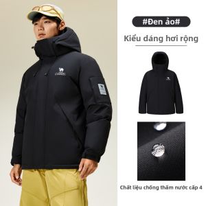 CAMEL | Áo Khoác Phao Chống Thấm Nước Dày Ấm
