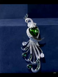 Elfindo-259 Bros Wanita Hijab / Bros Hijab Aksesoris Fashion Model Merak Mewah Trendy