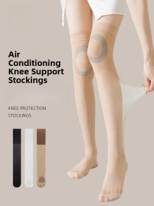 Miiow | Womens High-Tube Long-Stocking Socks Thin Ultra-Summer Anti-Catch Thread Leggings Nylon Modal Lycra Anti-Slip Solid Color