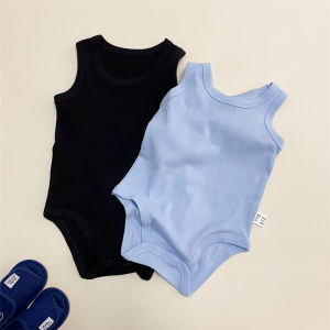Pure Cotton Summer Romper Baby Boys Girls Sleeveless Clothes Thin Vest All-in-One Sleepwear Comfortable Breathable Newborn Outfit