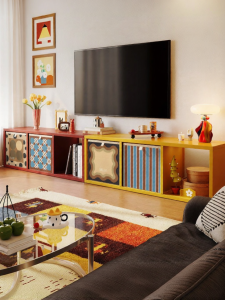 MEISD | Living Room TV Cabinet Storage Combination