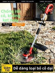 LONGKE | Máy Cắt Cỏ Dùng Pin Sạc Mạnh Mẽ