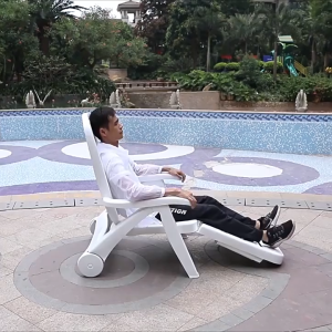 TREDEY outdoor foldable swimming pool beach chairs beach table outdoor deck chairs white poolside deck chairs sun loungers for relaxation