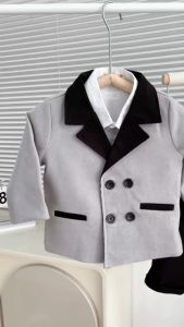 Set vest công tử blazer 2 chi tiết phong cách hàn quốc cho bé trai 1 đến 7 tuổi Bernie H0924B27
