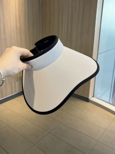 Womens Summer Outdoor Ice Silk Empty Top Hat Large Brim Sun Protection Hat Cycling UV Protection Hat Casual Style Flat Brim