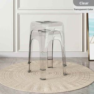 Transparent Plastic Foldable Stylish Height Stool