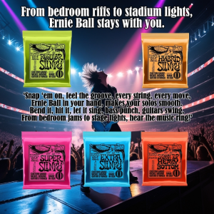 (LOCAL SELLER) Ernie Ball 2221 Regular Slinky 10-46 Electric Guitar Strings Tali Gitar Lektrik