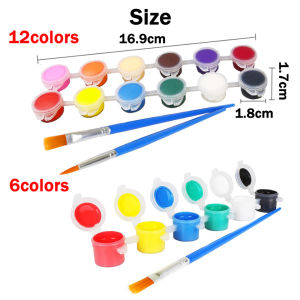 Acrylic Paint 6/12 Colors 3ML Watercolor Poster Paint Pen Drawing Painting for Kids Art Supplies