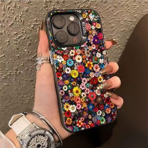 Colorful Flower Cool Phone Case for iPhone 17 Air 16E 16 15 14 11 Pro Max Plus 13 12 Mini X XS 8 7 Bumper Shockproof Hard Cover