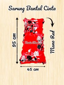 Promo BIG SALE Sarung Bantal Cinta Renda Ukuran 45x95 Motif Bunga Terlaris Bahan Katun Polymicro 3D