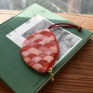 กระเป๋าใส่กุญแจผ้าฝ้ายมือทำมาใหม่สร้างสรรค์สำหรับคู่รัก กระเป๋าใส่กุญแจแบบหนังสือพิมพ์ญี่ปุ่น สไตล์หวานๆ สุดเก๋