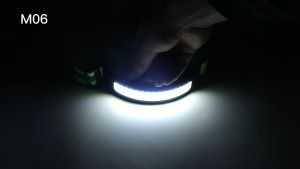 COB floodlight sensor headlamp head-mounted lightweight reflective strip riding light LED red light warning headlight Waterproof IPX4