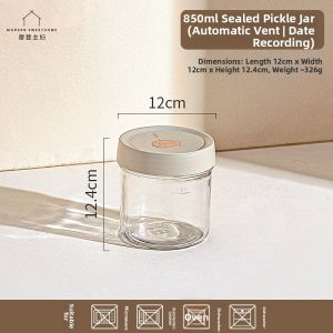 MODERN SWEETHOME | Quick Pickling Food-Grade Glass Storage Jar