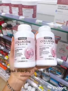 Collagen marin Nat Form Pháp giúp trắng da chống lão hoá nội địa Pháp hộp 90 viên