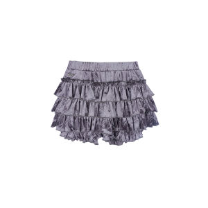 Váy Ngắn Bằng Vải Nhung Allbubble Originals Sweet Cool Black Chocolate Váy Ngắn Xếp Nếp Ngọt Ngào Váy Ngắn Xếp Nếp Bằng Vải Nhung