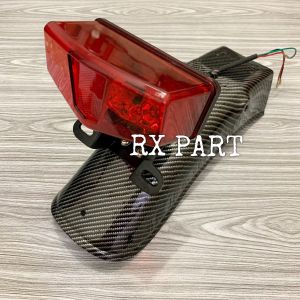 Slebor/spakbor belakang rx king karbon+stop lamp+dudukan stop dan nopol  Barang sesuai yang ada di foto