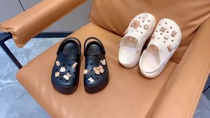 Dejavu Sendal Korea Jelly Wanita Wedges Baim Platform Slide Sandal Slop Wedges Baim Rumah Empuk Anti Slip HSN134