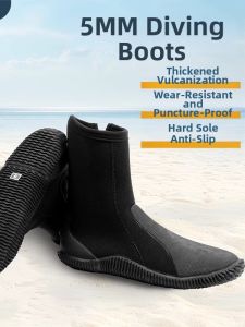 Diving Anti-Slip High-Top Shoes 5MM