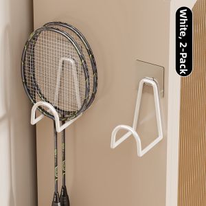 evesigar | Wall-mounted No-drilling Hang Rack for Badminton Table Tennis Rackets