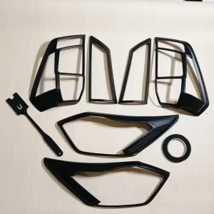 Paket Garnish Lampu Handle Outer Pintu Tank Cover Mobil Sigra 2019 - 2024 Hitam