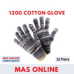 [12Pairs/ 24 Pcs] Cotton Glove #1200 Thick Sarung Tangan Tebal Knitted Cotton Glove 1 pair/ Sepasang