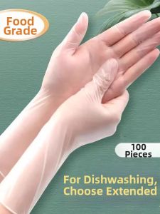 Loolecondera | Durable Extended PVC Waterproof Kitchen Gloves
