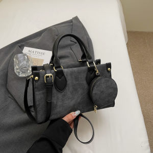 กระเป๋าสะพายข้างผู้หญิงแบบลำลองขนาดใหญ่ กระเป๋าถือแบบสะพายข้าง กระเป๋าถือแบบมีซิป กระเป๋าสตางค์ทรงสี่เหลี่ยม กระเป๋าสะพายข้างแบบสะพายข้าง