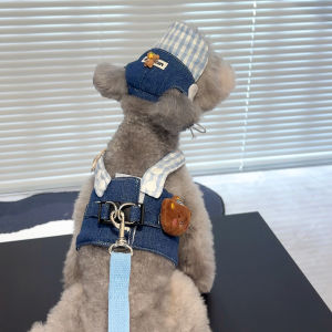 Fall New Fleece Pet Clothes Teddy Bichon Pomeranian Vest Cat Stripe Pattern Pet Apparel Dog Clothes Cat Raincoat