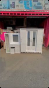 meja sleding 4 kancing + meja rias
