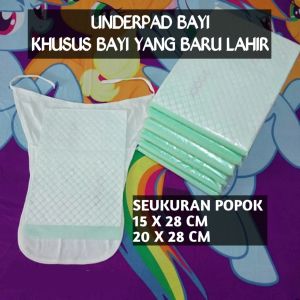 UNDERPAD BAYI BARU LAHIR PERLAK POPOK isi 20