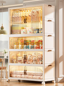 Installation-Free Baby Wardrobe Baby Storage Cabinet Kids Small Wardrobe Clothes Cabinet Simple Bedroom and Household Formaldehyde-Free