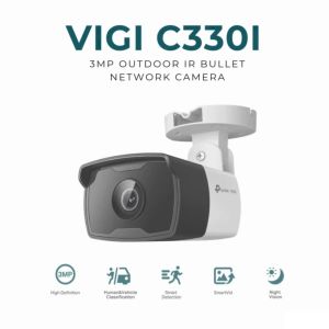 TP-Link Official Store | VIGI C330I | 3MP Outdoor IR Bullet Home Security Network CCTV Camera Connect to Cellphone