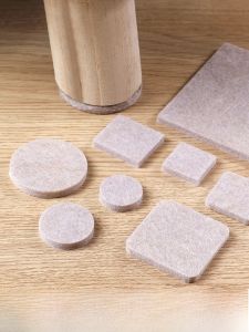 Home Felt Table Chair Foot Pad round Square Floor Silent Wear-resistant Protection Pad Stool Anti-slip Chair Leg Pad