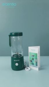 【Garansi 30 hari】ecentio 3 in 1 blender Portable mini 6 mata pisau 380ML USB charging/juicer cangkir buah portabel belender USB hijau tua