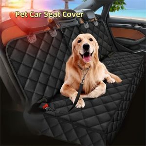 Car Pet Seat Cover for Rear Seats Dog Bite Resistant Stain Resistant Washable Non Slip Pet Mat for Cars Suitable for Cat and Dog