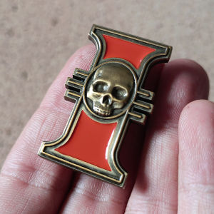Creative Vintage Badge Judge Metal Enamel Pin Game Warhammer 40k Brooch Clothes Baby Accessories Holiday gift