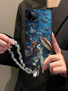 McMack Girls Fashionable Luxury Phone Case Full Cover with Hand Chain Vivos20 S19pro S18 S17e S16 Protective Shell for Girls