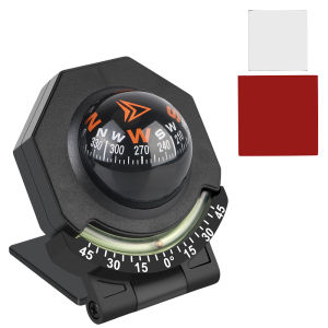 High Precision Navigation Car Mount Compass Ball Car Dashboard Compass 2-In-1 With Slope Meter Compass for Vehicle Boat Foldable