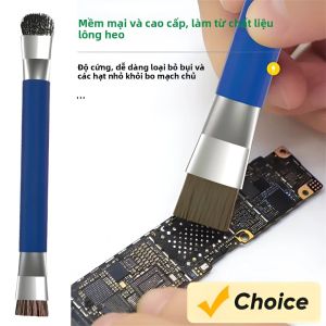 Chống Tĩnh Điện 2 Đầu Bàn Chải Cách Nhiệt ESD An Toàn Bộ Dụng Cụ Vệ Sinh Cho Điện Thoại Di Động Bo Mạch Chủ PCB BGA Sửa Chữa 6 Trong 1 Bộ