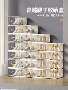 Acrylic Transparent Drawer Style Shoe Box Dustproof Shoe Storage Cabinet Organizer North European Style Home Storage Box