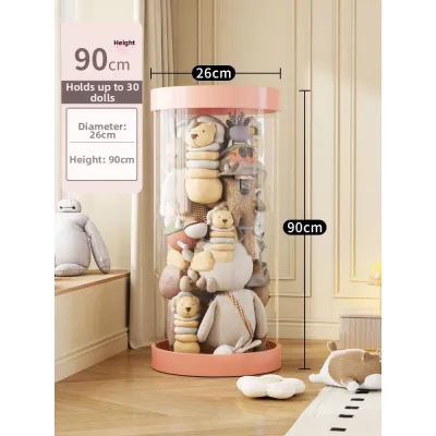Transparent Large Capacity Plush Toy Storage Bucket
