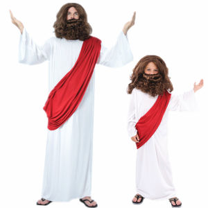 Christmas Priest Caesar Emperor Play Costume COS Children Adults Parental Missionary Performance Clothes Priest Suit