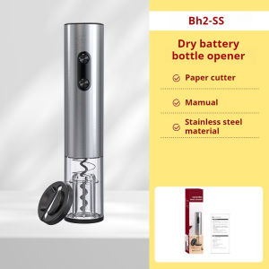Electric Wine Bottle Opener Automatic Corkscrew Bottel Opener Electric Corkscrew Set | Red Wine Opener| Bh2-SS