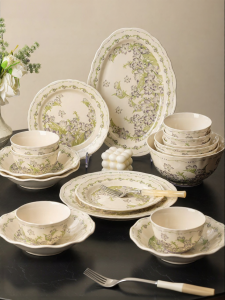 mornenjoy | Wedding Moving Underglaze Color Ceramic Tableware Set