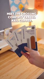 Crossing Compact Travel Stainless-Steel Nail Clippers With Pouch