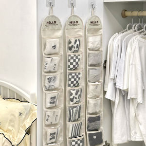 Hanging Storage Bag for Underwear And Socks Student Dormitory Essential Organizer Wall Mounted Closet Japanese Style ness