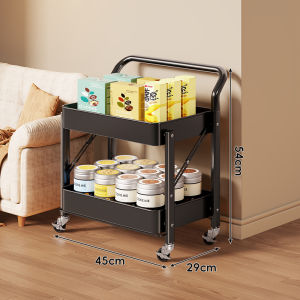 MENGBINFEN | Mobile Snack Storage Multi-level Foldable Shelf
