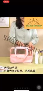 SPARK CART 1pcs PVC Cosmetic Bag Waterproof Washing Bag Dustproof Travel Storage Pouch Make up Organizer Storage Bag