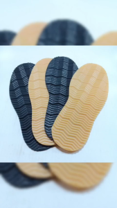 Outsole Sol Potong Karet Rubber Premium untuk Sepatu Sandal Sneakers Karet Hitam dan Gum Fortune