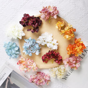 Focusing Edge Hydrangea Flower Artificial Flower Artificial Flower Silk Flower Ancient Style Han Chinese Clothing Headdress Material DIY Handmade Accessories